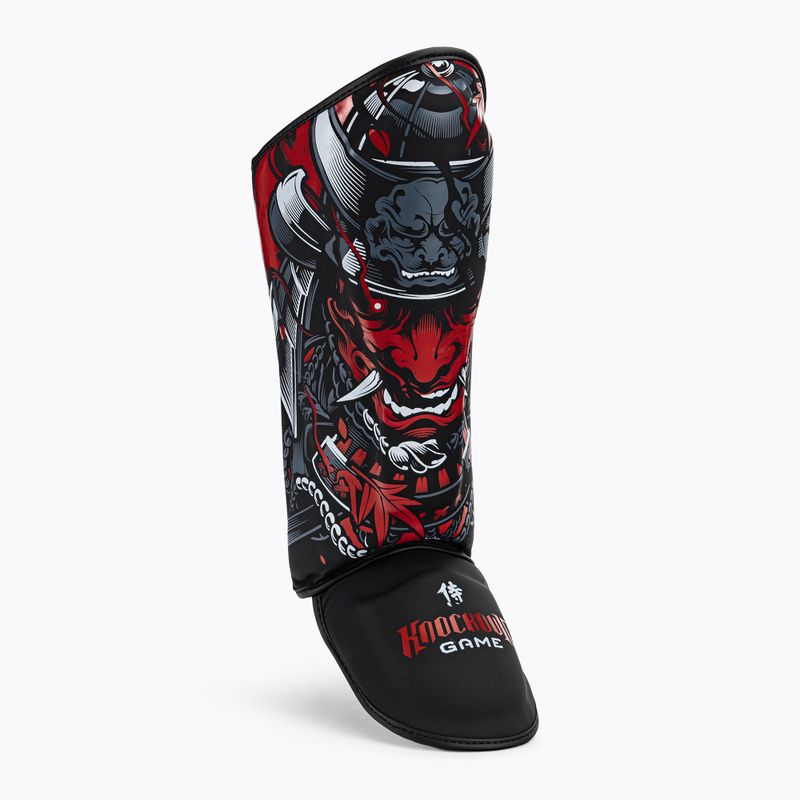 Ground Game Samurai protezioni per tibie nero/rosso