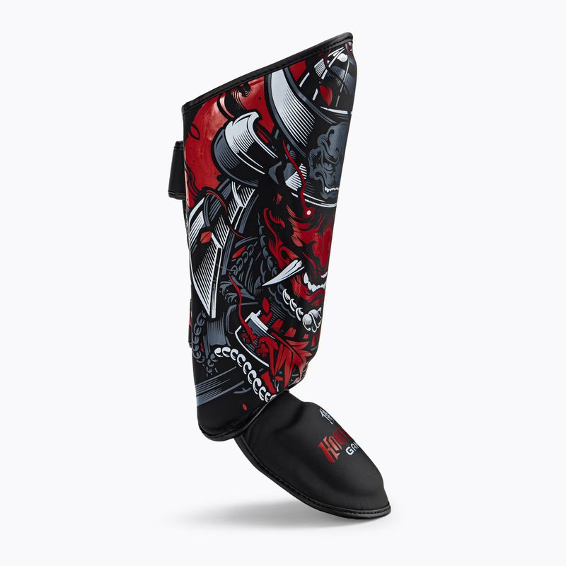 Ground Game Samurai protezioni per tibie nero/rosso 2