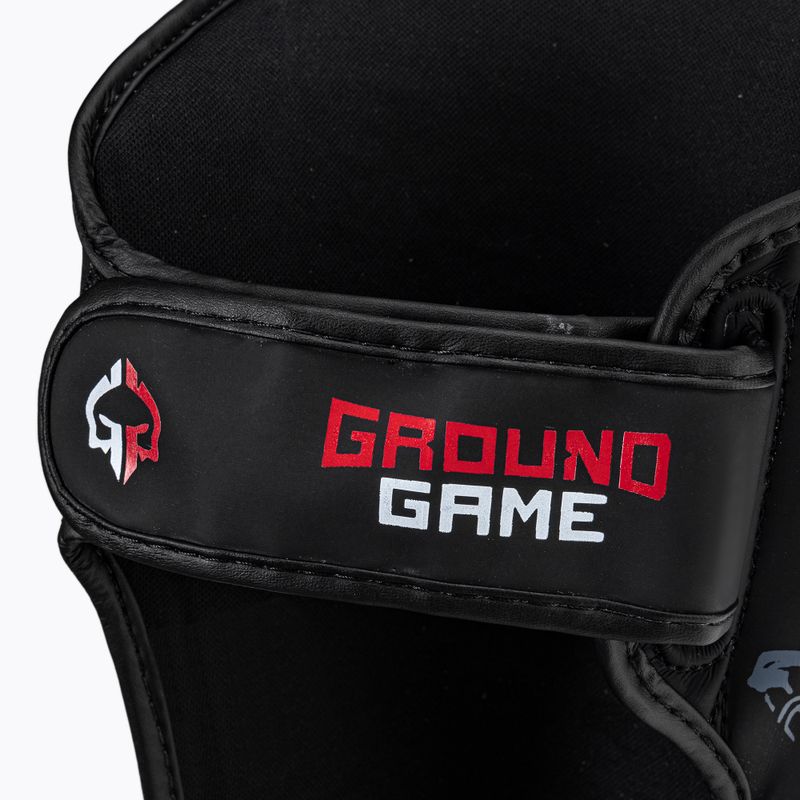 Ground Game Samurai protezioni per tibie nero/rosso 3