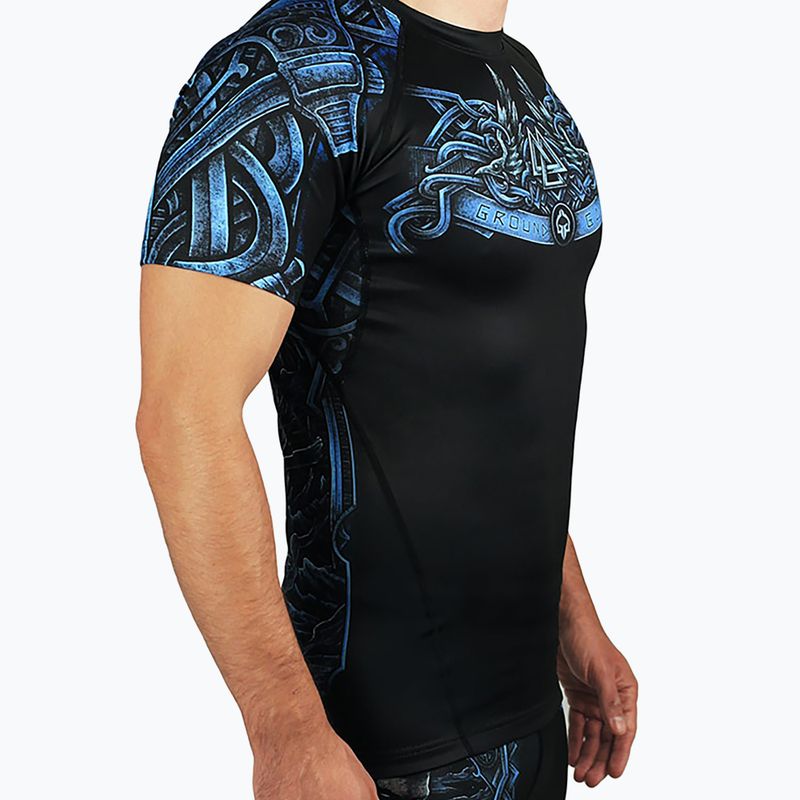 Ground Game Viking Rashguard da uomo nero/blu 2