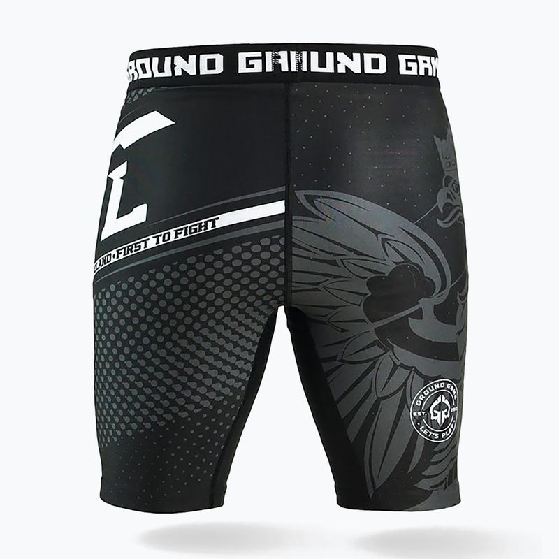 Pantaloncini da allenamento Ground Game Vale Tudo Poland da uomo nero/bianco/rosso 2