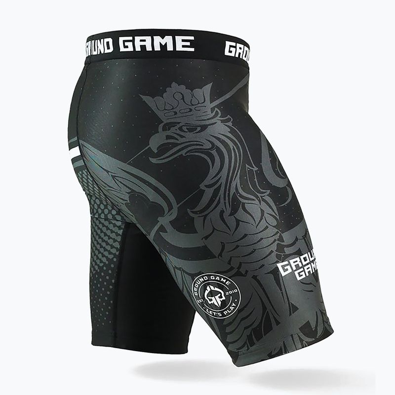 Pantaloncini da allenamento Ground Game Vale Tudo Poland da uomo nero/bianco/rosso 4