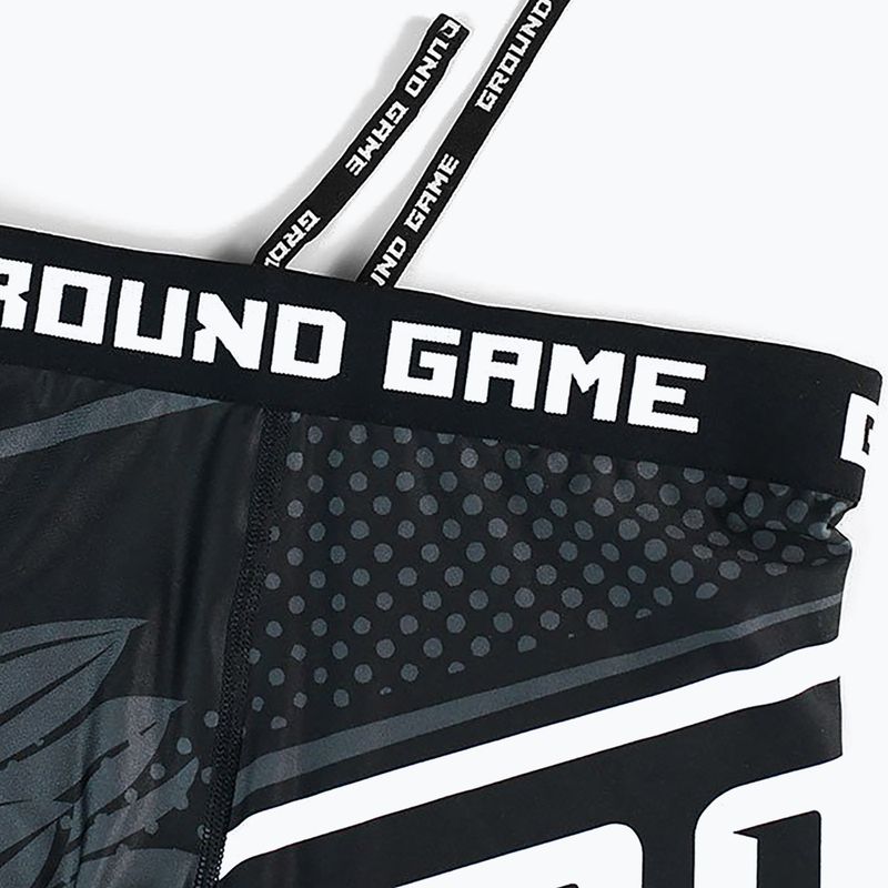 Pantaloncini da allenamento Ground Game Vale Tudo Poland da uomo nero/bianco/rosso 5