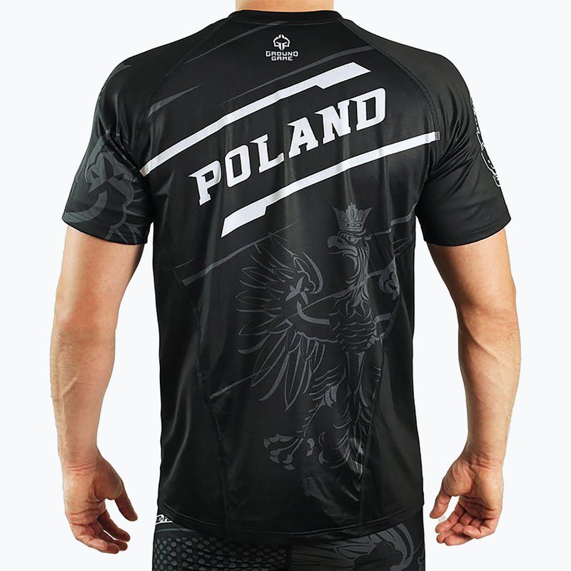 Maglietta da allenamento Ground Game Poland da uomo, nero 2