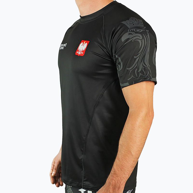 Maglietta da allenamento Ground Game Poland da uomo, nero 4