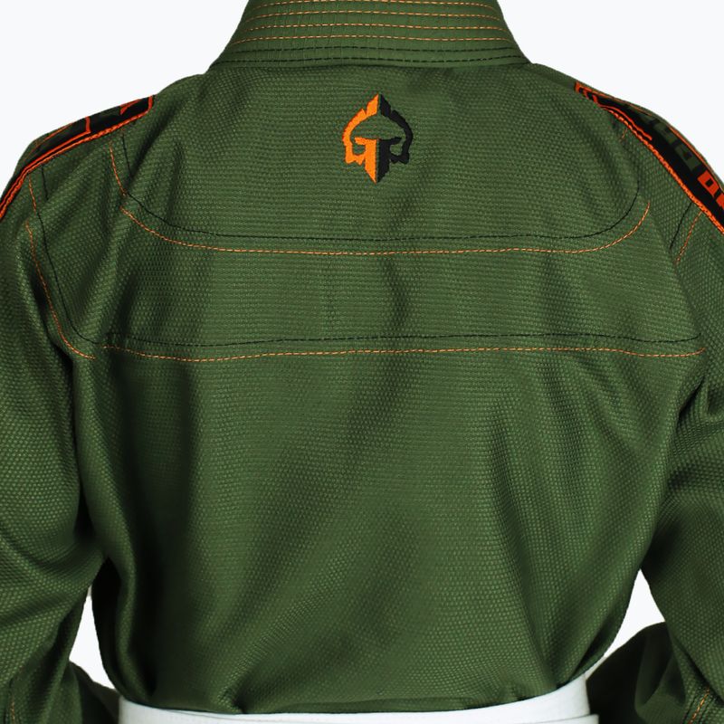 GI per bambini Brazilian jiu-jitsu Ground Game Junior 3.0 verde oliva 4