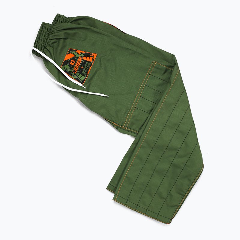 GI per bambini Brazilian jiu-jitsu Ground Game Junior 3.0 verde oliva 6