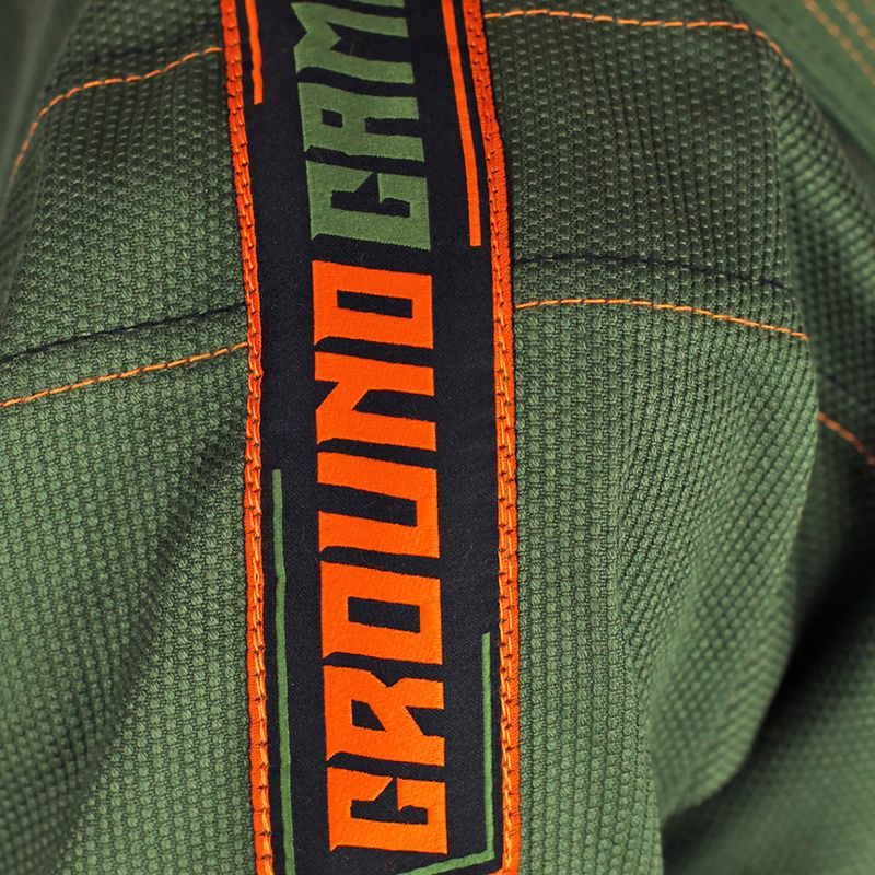 GI per bambini Brazilian jiu-jitsu Ground Game Junior 3.0 verde oliva 8