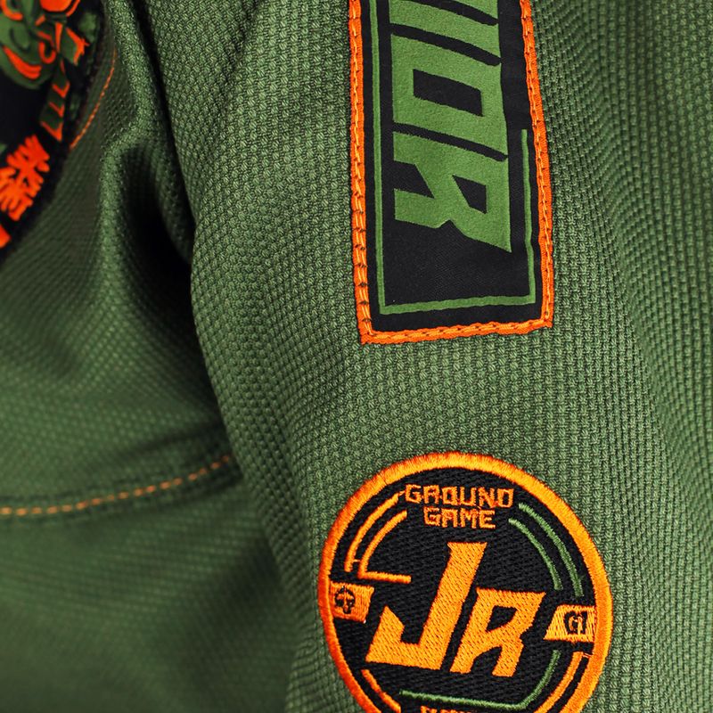 GI per bambini Brazilian jiu-jitsu Ground Game Junior 3.0 verde oliva 9