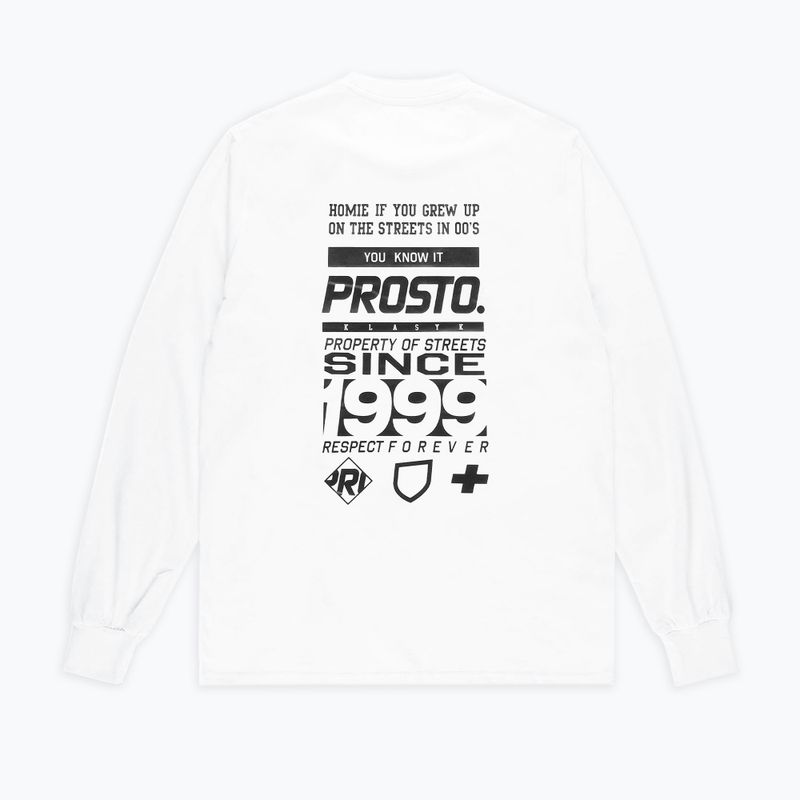 PROSTO Typeskur uomo a maniche lunghe bianco 2