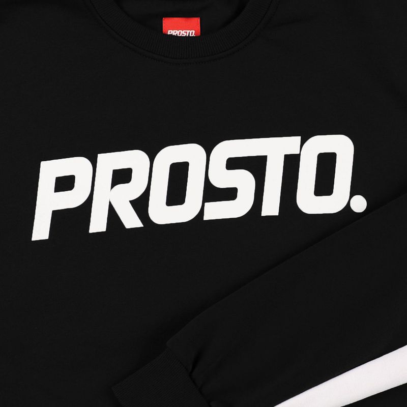 PROSTO Classic XXII felpa da uomo nero 3