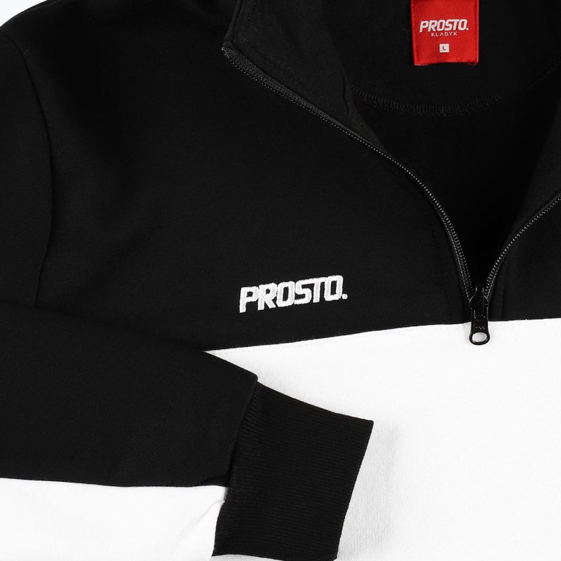 Felpa PROSTO mezza zip uomo nero 4