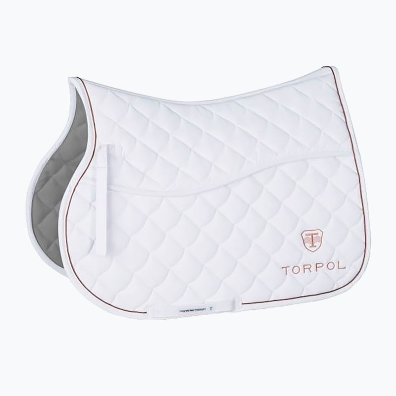 Cappello da salto per cavallo TORPOL EVO bianco