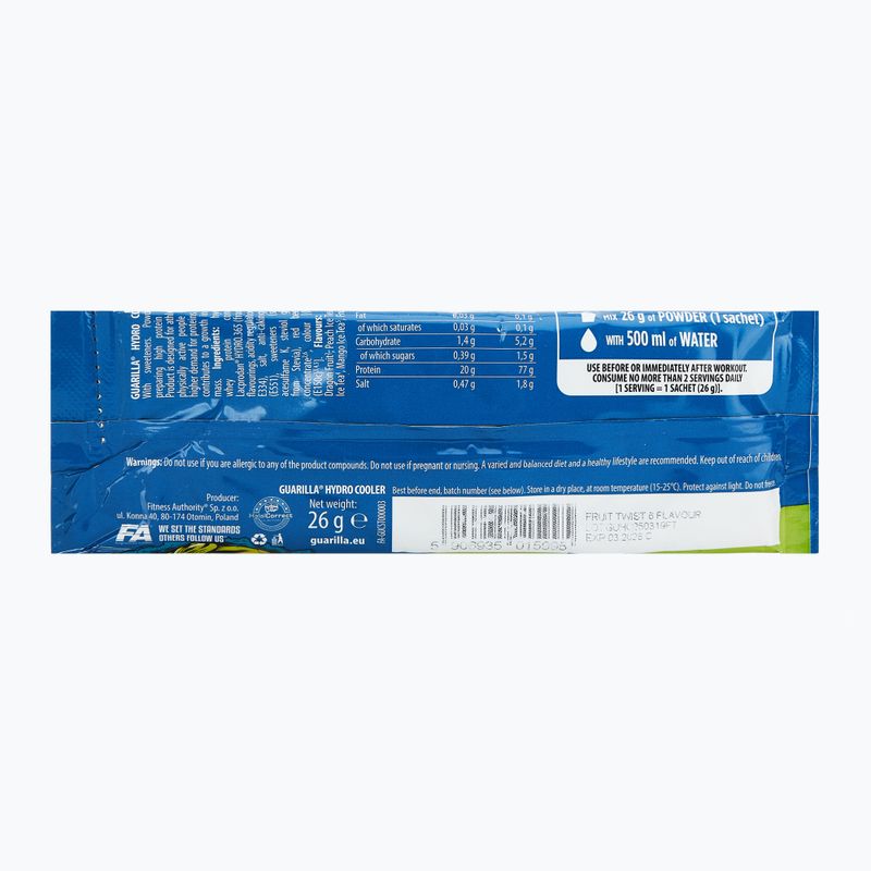 Fitness Authority Guarilla Hydro Cooler 26 g di integratore proteico fruit twist 2