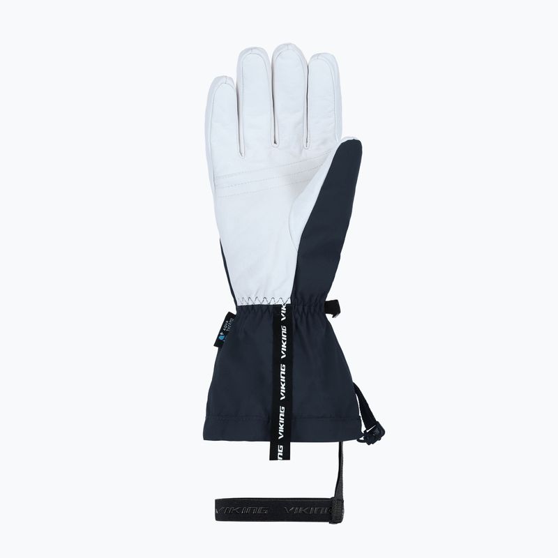 Guanti da sci uomo Viking Sven Ski navy/white pelle 9