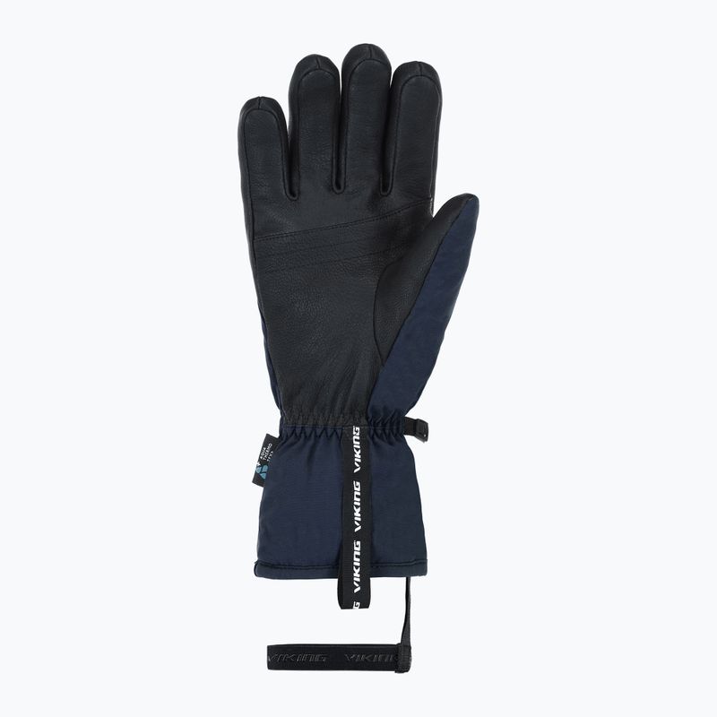 Guanti da sci uomo Viking Lars Ski navy/black leather 9