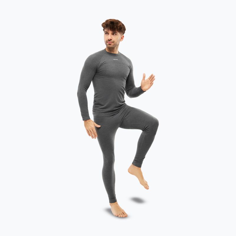 Completo di biancheria intima termica da uomo Viking Tendedark grey 3