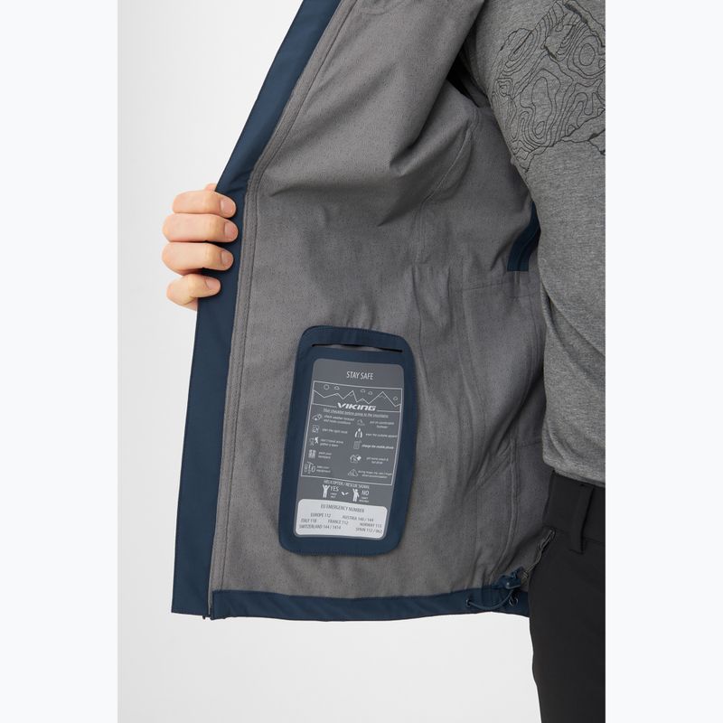 Giacca impermeabile da uomo Viking Trek Pro 2.5 navy 7