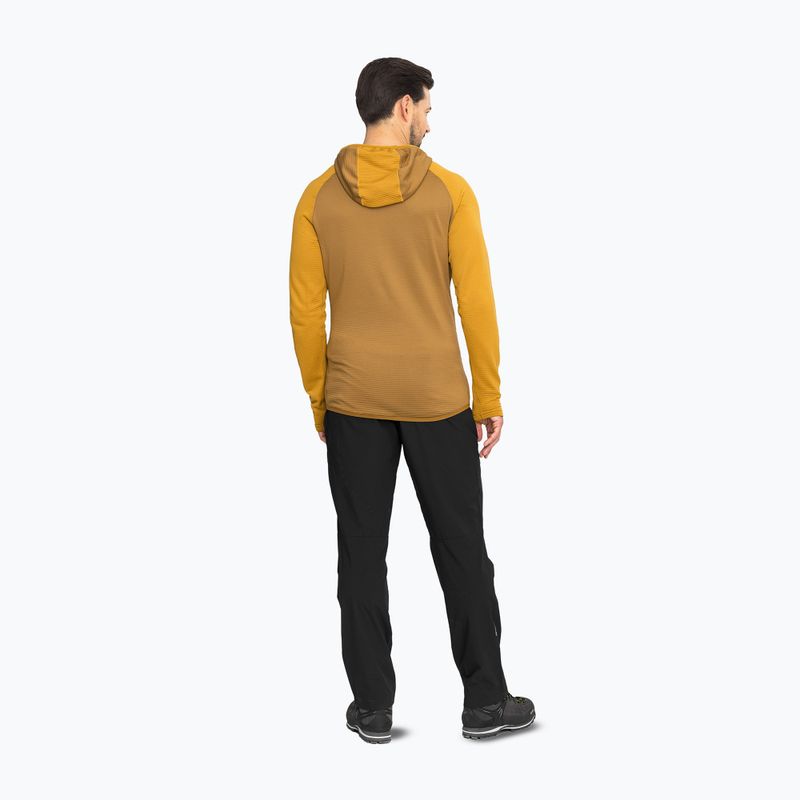 Felpa da trekking uomo Viking Birger Hoodie light brown/yellow 3