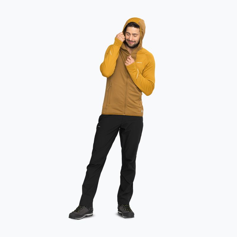 Felpa da trekking uomo Viking Birger Hoodie light brown/yellow 4