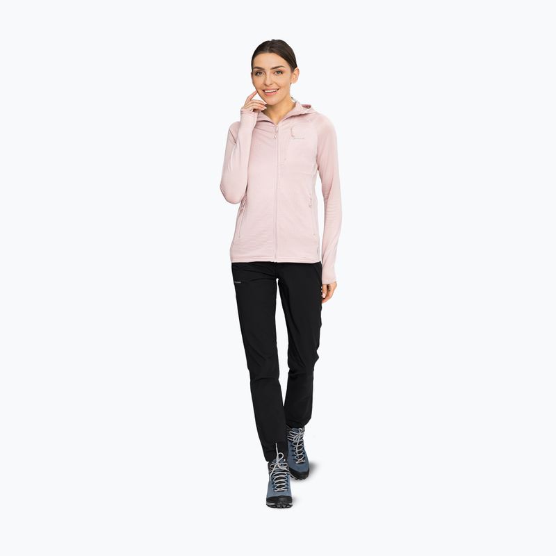 Felpa da trekking donna Viking Birger Hoodie pink 4