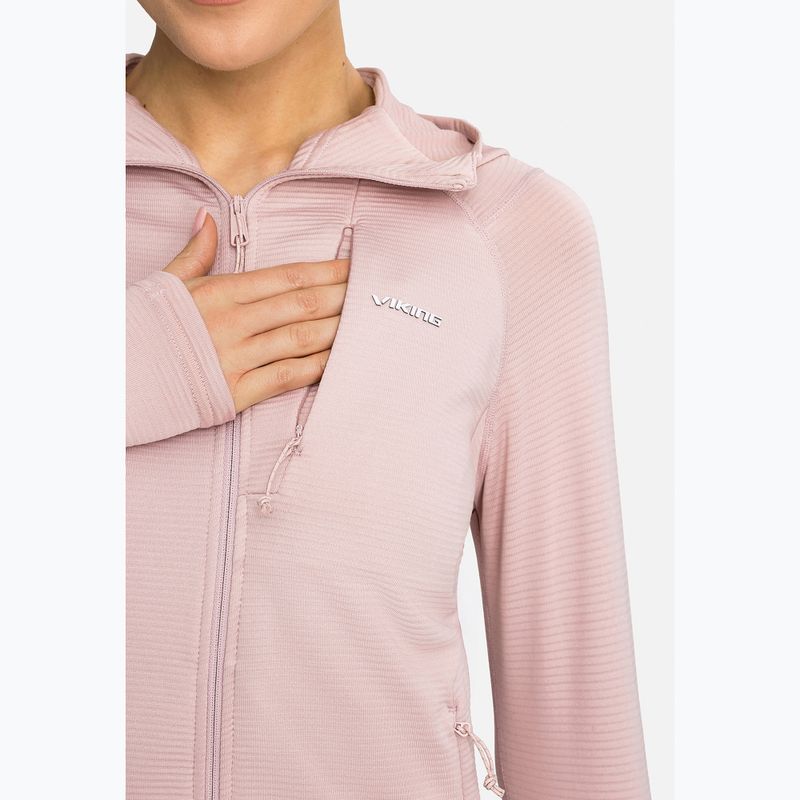 Felpa da trekking donna Viking Birger Hoodie pink 6