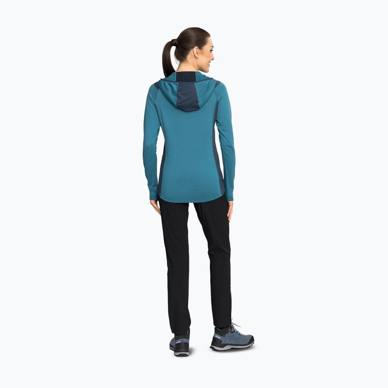Felpa da trekking donna Viking Birger Hoodie blue/navy 3