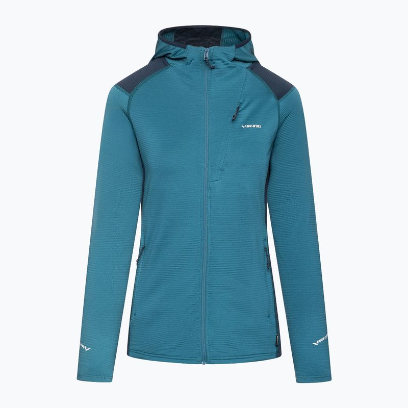 Felpa da trekking donna Viking Birger Hoodie blue/navy 8