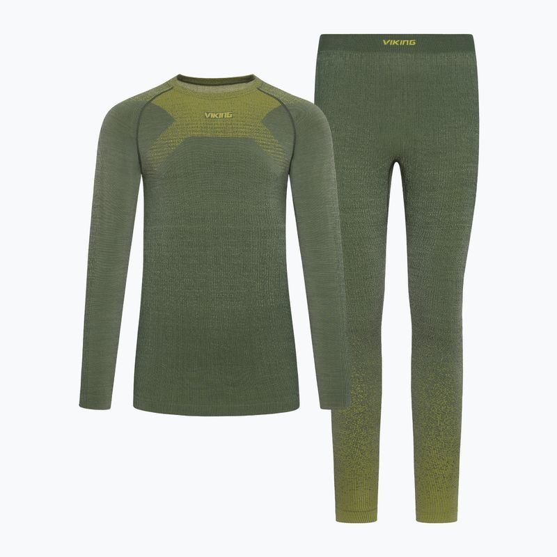Completo intimo termico da uomo Viking Altis Base Layer dark green 7