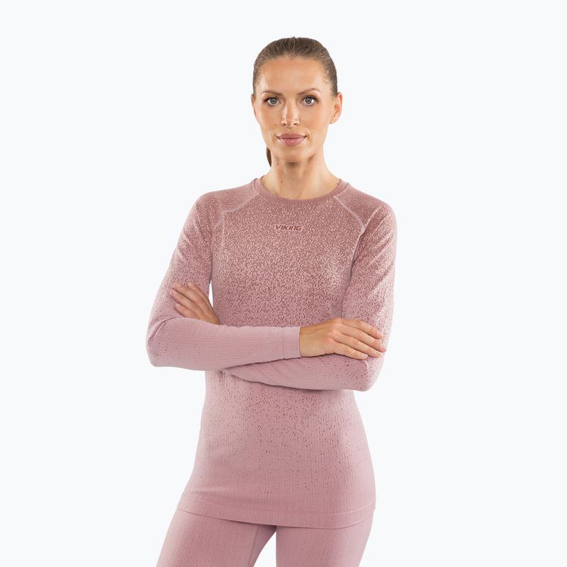 Completo di biancheria termica da donna Viking Altis Base Layer pink 4