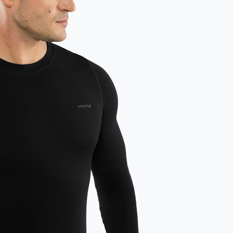 Completo intimo termico da uomo Viking Meriboo Base Layer black 5