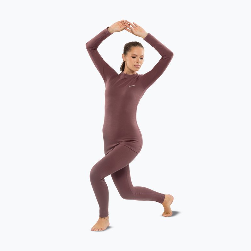 Completo di biancheria termica da donna Viking Meriboo Base Layer pink 3