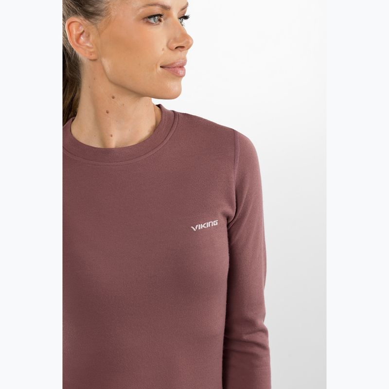 Completo di biancheria termica da donna Viking Meriboo Base Layer pink 4