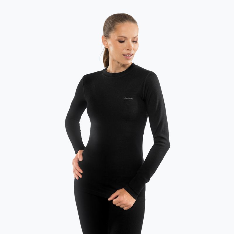 Completo di biancheria termica da donna Viking Meriboo Base Layer black 4