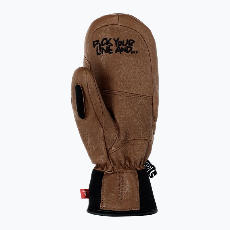 Guanti da sci Viking Send It brown/white 3