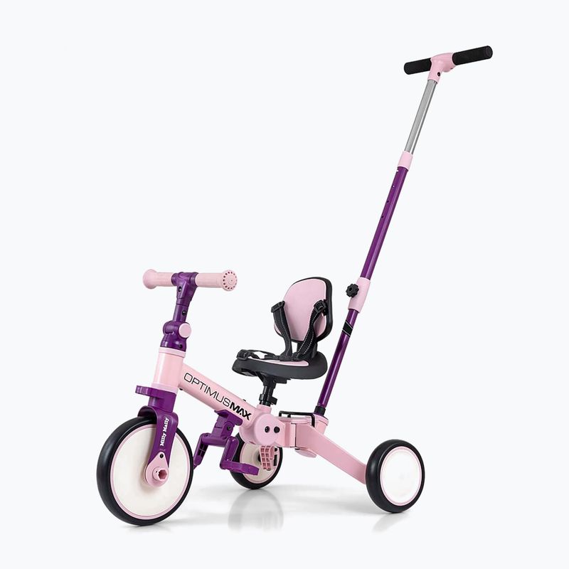 Bicicletta senza pedali Milly Mally 5w1 Optimus Max pink 7