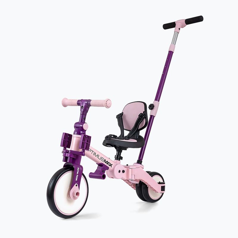 Bicicletta senza pedali Milly Mally 5w1 Optimus Max pink 9