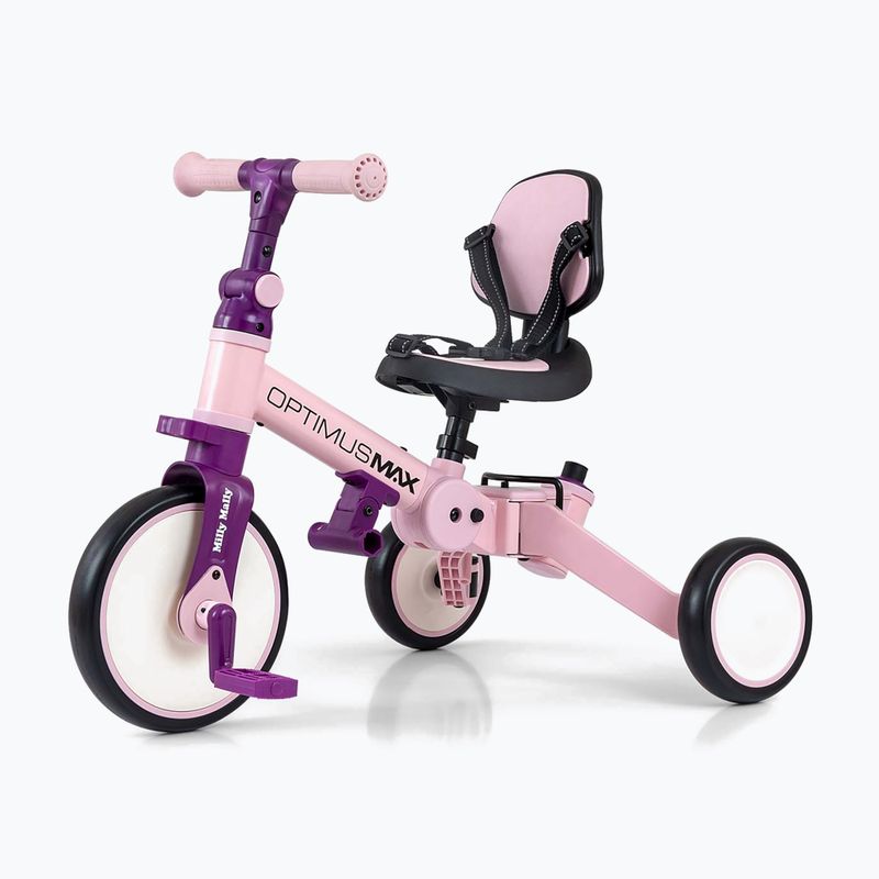 Bicicletta senza pedali Milly Mally 5w1 Optimus Max pink 11