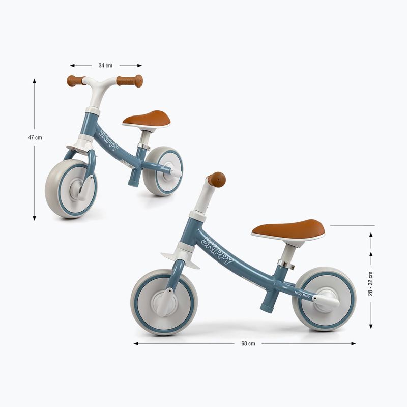 Bicicletta senza pedali Milly Mally Skippy blue 2