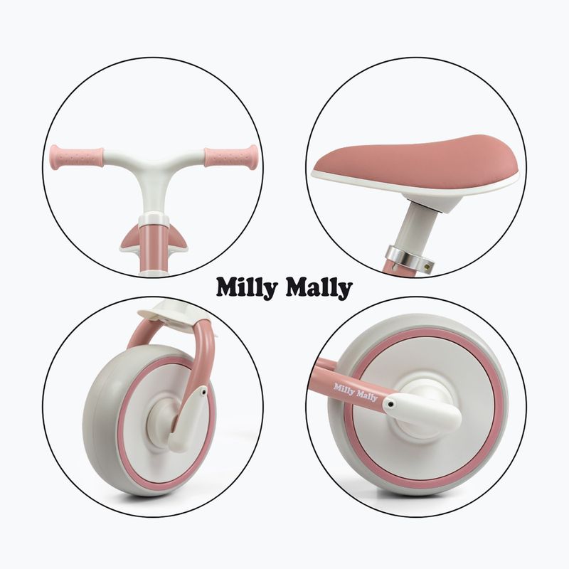 Bicicletta senza pedali Milly Mally Skippy pink 7