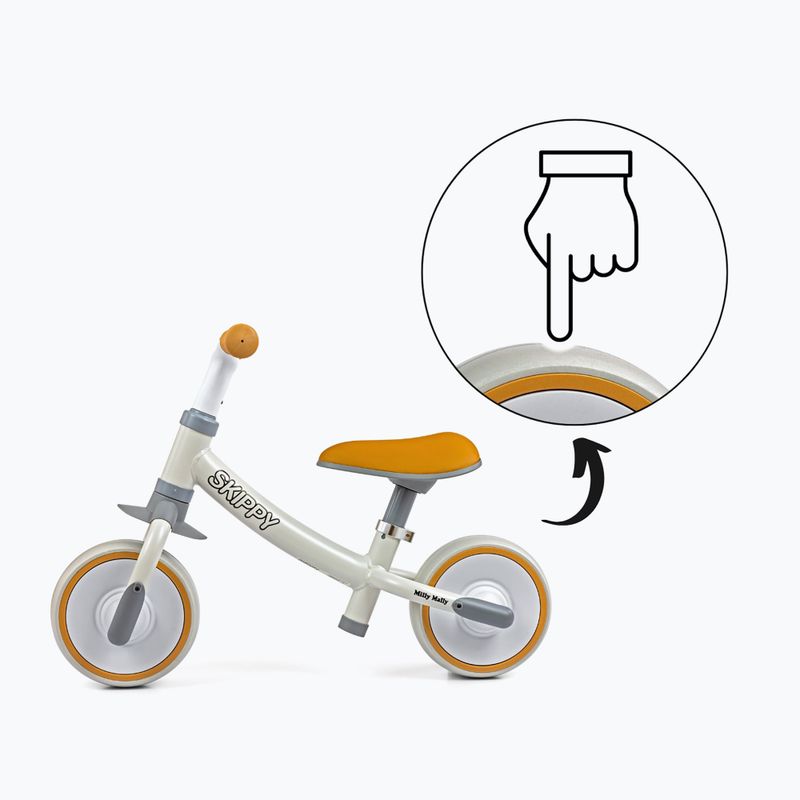 Bicicletta senza pedali Milly Mally Skippy white 10
