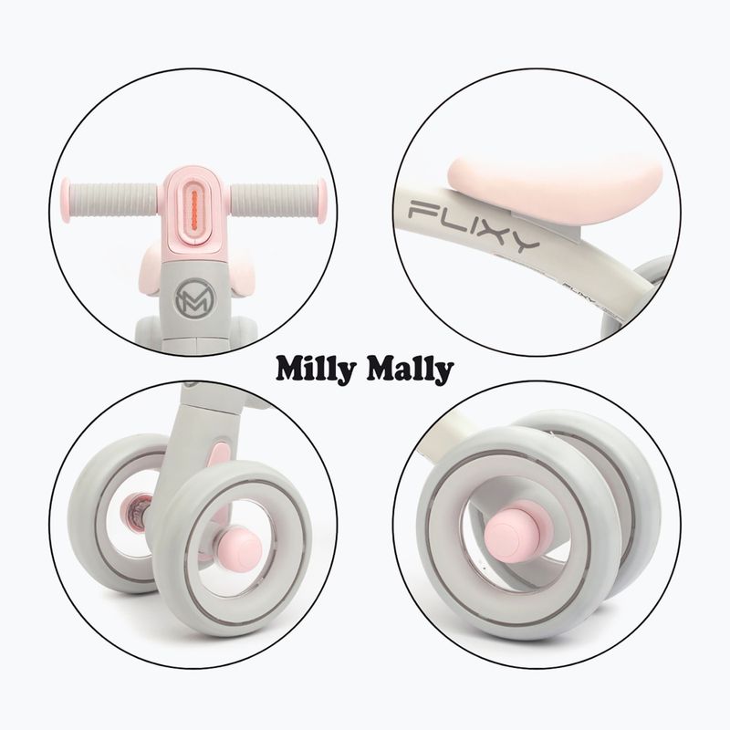 Bicicletta senza pedali Milly Mally Flixy pink 13