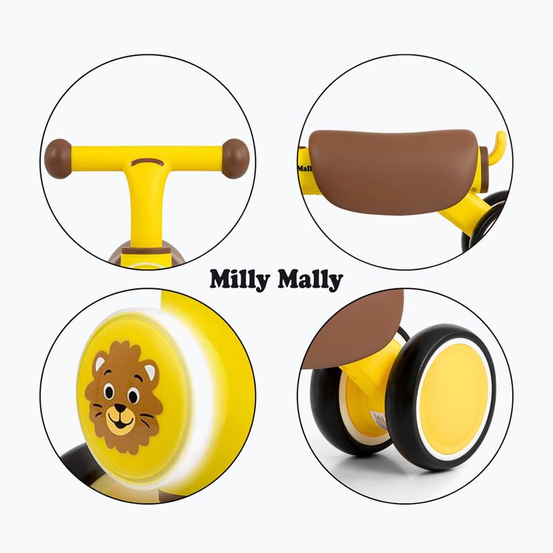 Bicicletta senza pedali Milly Mally York yellow 10