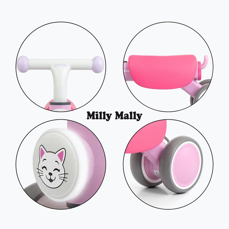 Bicicletta senza pedali Milly Mally York pink 11