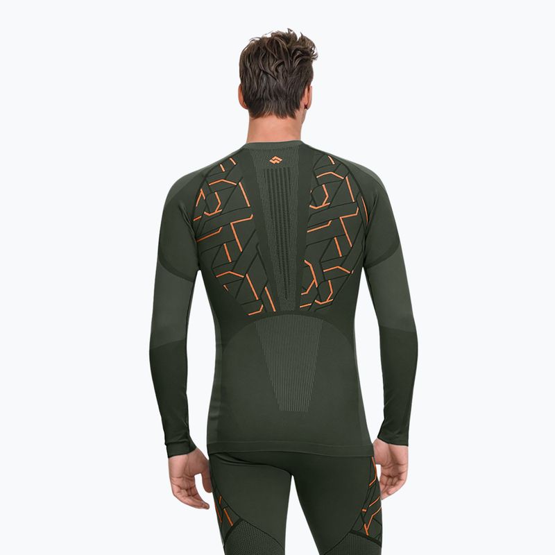 Completo intimo termico da uomo Alpinus Tactical Gausdal Set green/orange 3