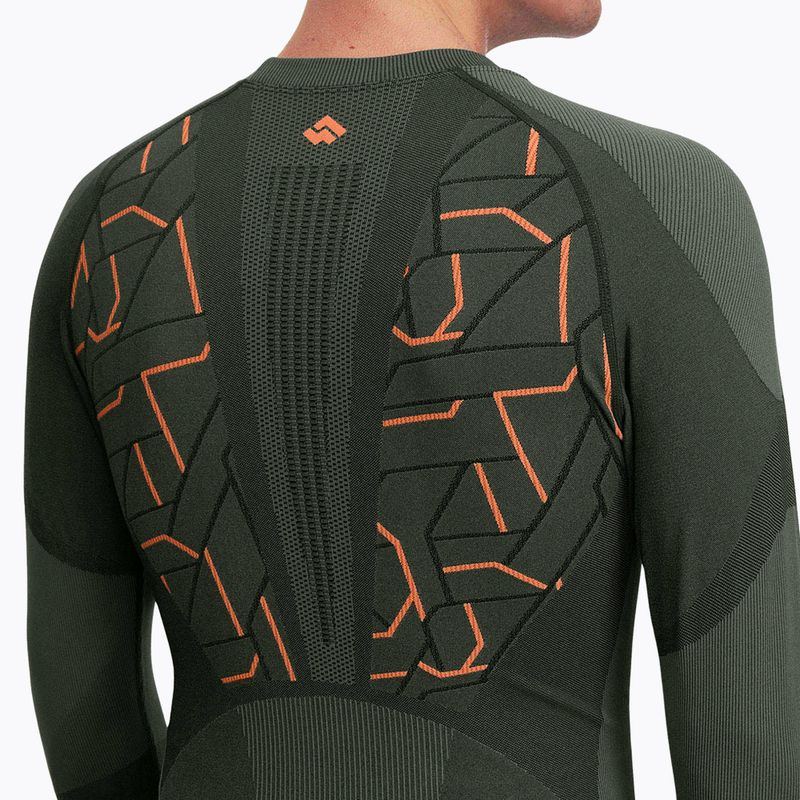 Completo intimo termico da uomo Alpinus Tactical Gausdal Set green/orange 5