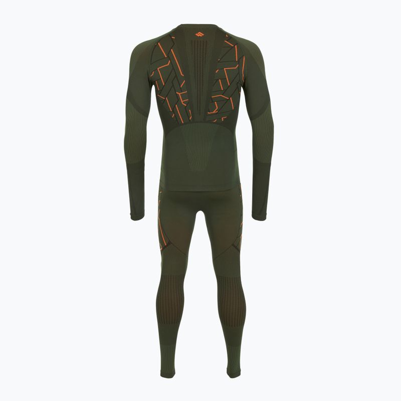 Completo intimo termico da uomo Alpinus Tactical Gausdal Set green/orange 10
