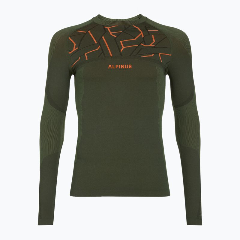 Completo intimo termico da uomo Alpinus Tactical Gausdal Set green/orange 11
