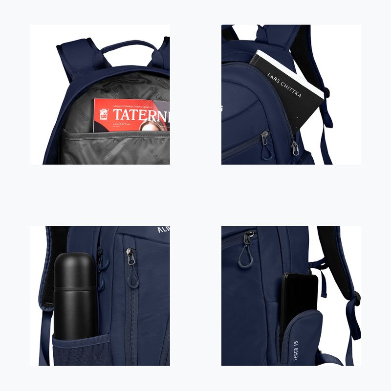 Zaino da trekking Alpinus Lecco 15 l navy 4