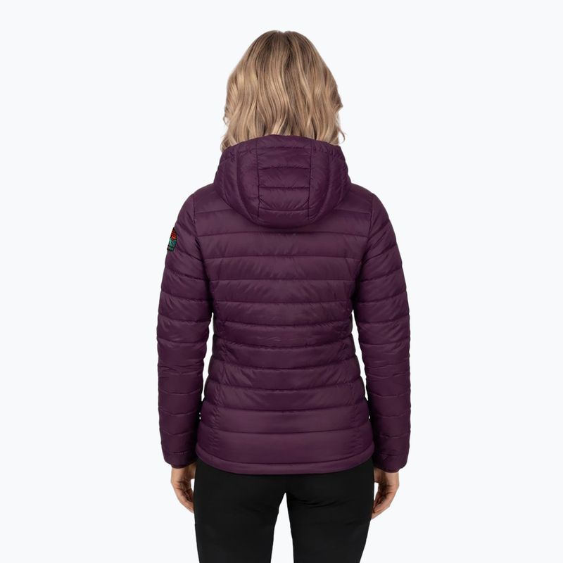 Giacca imbottita da donna Alpinus Tunari dark plum 2